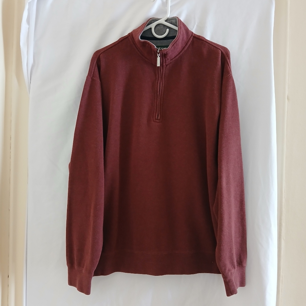 Orvis Quarter Zipup Sweater L